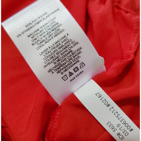 EXPRESS Red Spaghetti Strap V Neck Top Medium - Picture 13 of 15